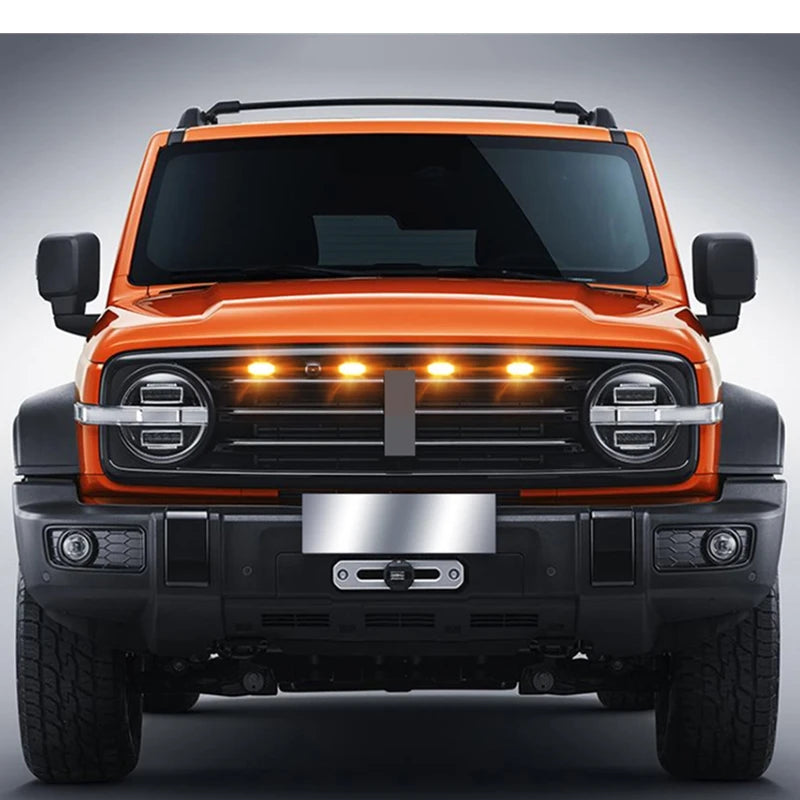4PCS Grille Yellow Daytime Running Warning Pickup Truck Haze