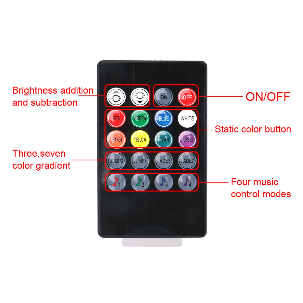 Interior Atmosphere Foot Ambient Remote Voice Control 24 48