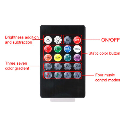 Interior Atmosphere Foot Ambient Remote Voice Control 24 48