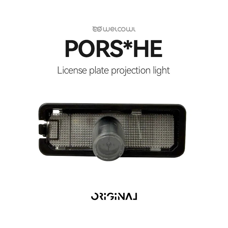 For Porsche Macan Cayenne Panamera Shadow License Plate