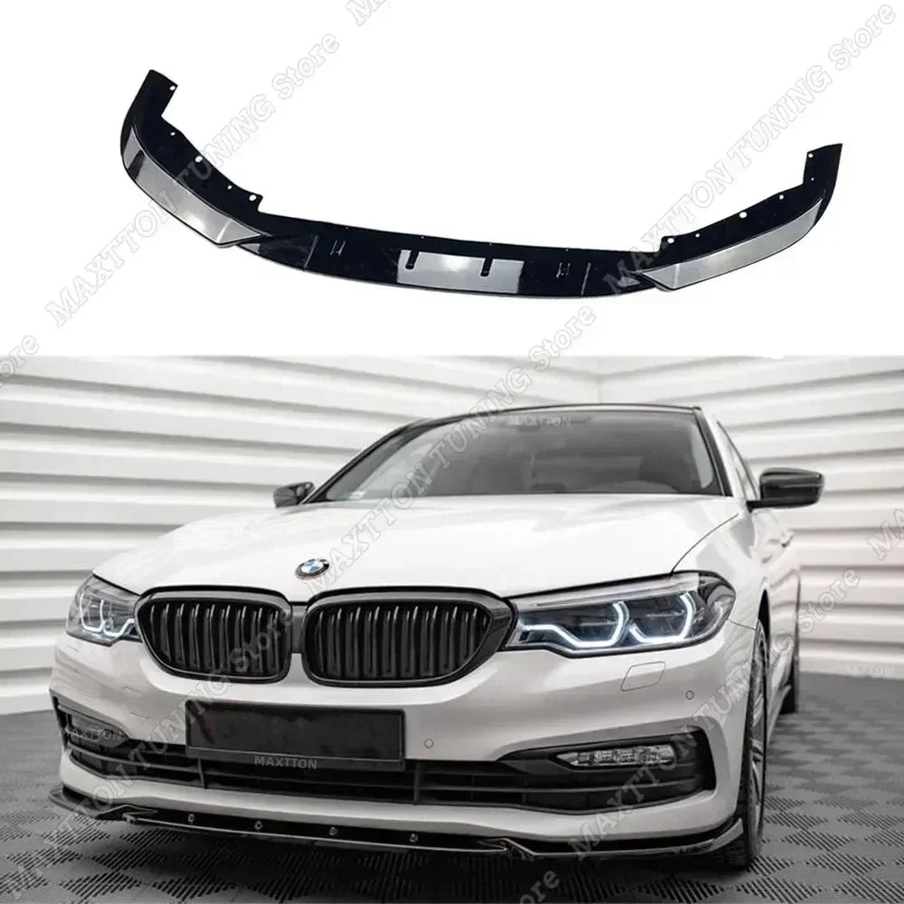 For BMW 5 Series G30 G31 Front Splitter v.2 pre-lci 3PCS Maxton