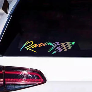 For Auto Rear Window Body Mirror 1pair 20x5cm Stickers Racing