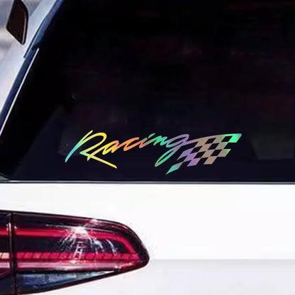 For Auto Rear Window Body Mirror 1pair 20x5cm Stickers Racing
