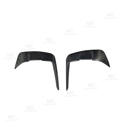 For BMW 8 Series G14 G15 Carbon Fiber Front Bumper Splitters