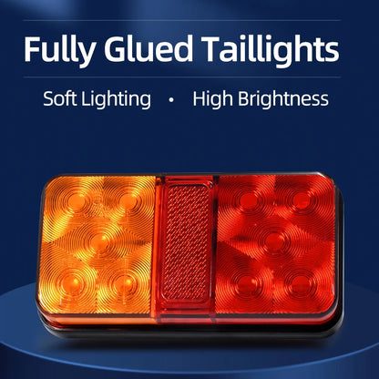 For Lorry 1PC Super Bright 10leds Rear Tail Reverse Stop Fog