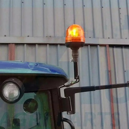 2PCS 12V 24V Amber Truck Tractor Flexible Warning Emergency