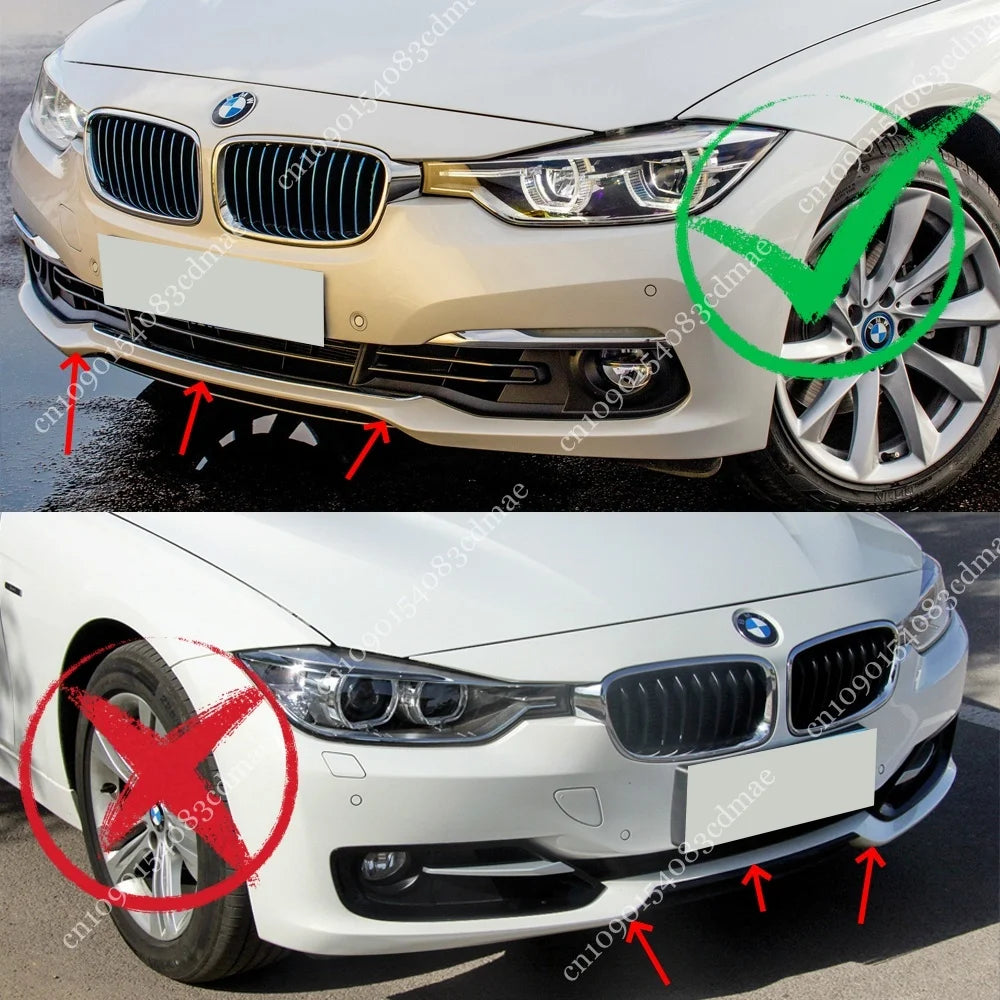 For BMW 3 Series F30 F31 Front Bumper Splitter Lip Spoiler