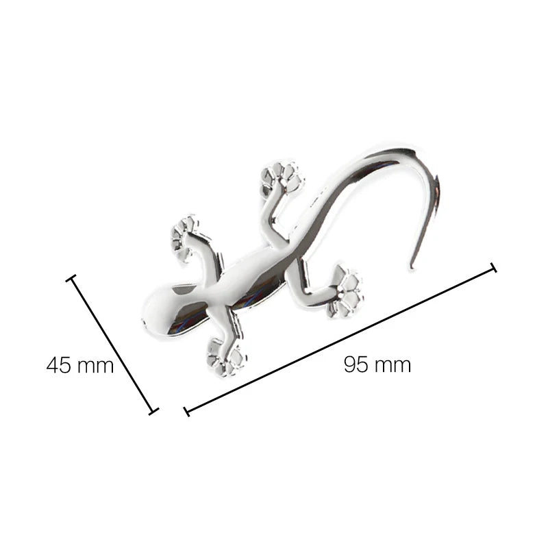 2PCS Gecko Lizard Sticker Motorcycle 3D Decal Waterproof