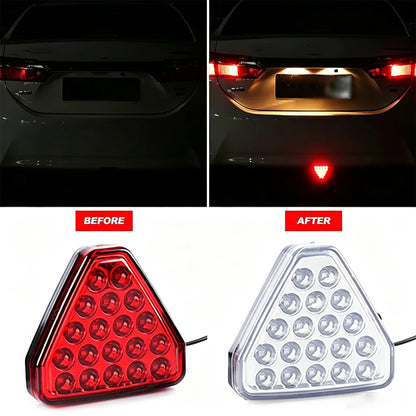12V F1 Triangle Red 3RD Rear Bumper Tail Stop