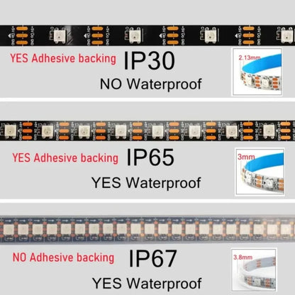 ws2812b 5050 Rgbic Smart Strip WS2812 Individually Addressable Ic