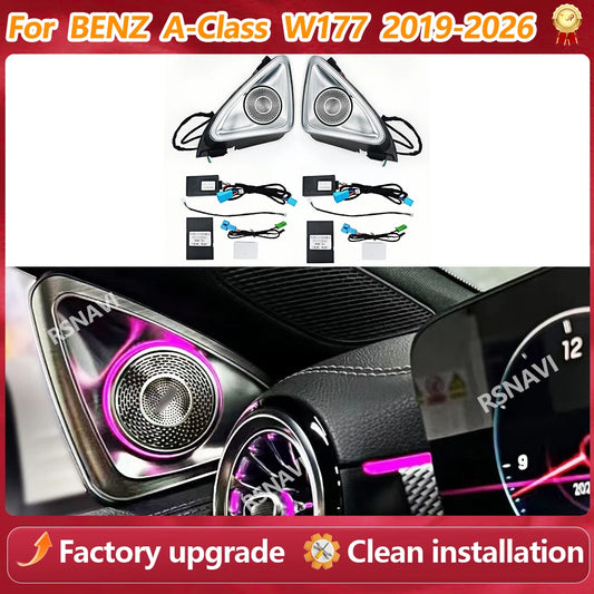 For Mercedes Benz W177 2019-2026 Ambient Colours 4D Speaker