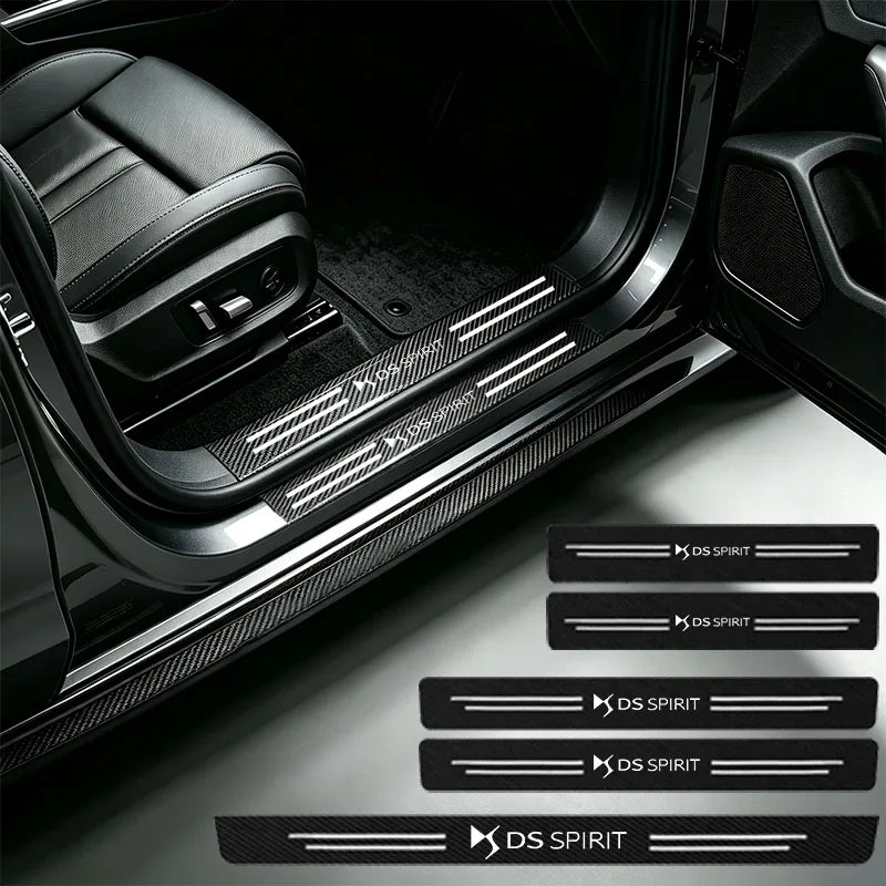 For Ds Spirit DS3 DS4 DS5 Logo Door Sill Scuff Plate Decor