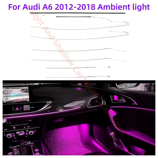 For Audi A6 C7 2012-2018 Ambient Fit Interior Lighting Upgrade