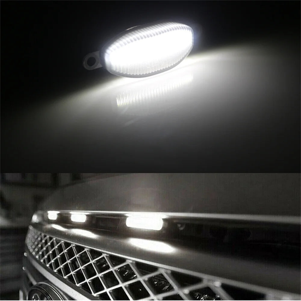 Smoked Lens Amber White Front Grille Clearance Marker Assemblies