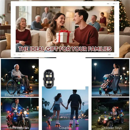 m64k-upgraded 4leds 8PCS Wireless Strobe Colors Remote Control
