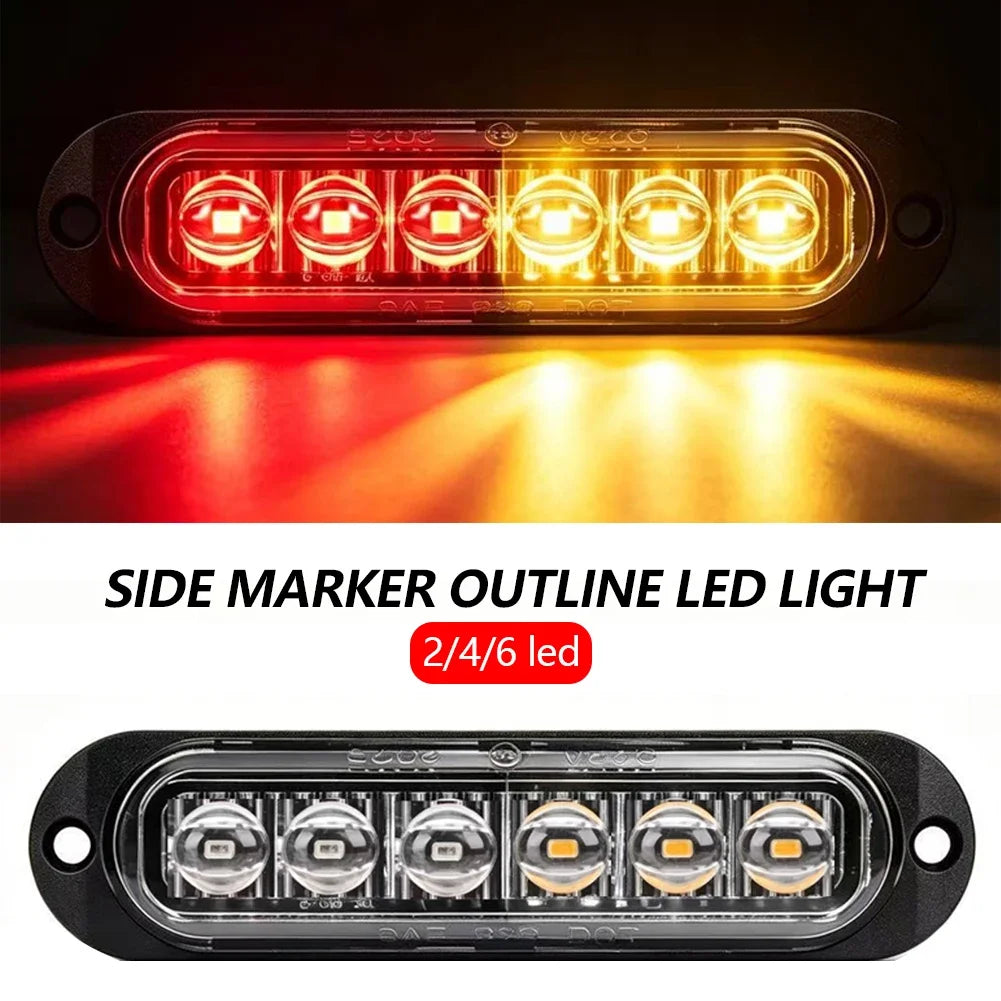 1PCS Truck Trailer Front Side Marker Indicators Warning Lorry