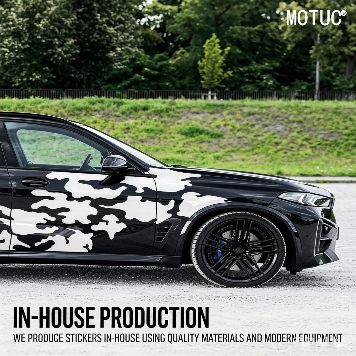 For Modified Sedans 2PCS large-area Camouflage Pattern Side Body
