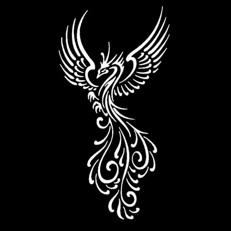 Sticker Phoenix Pattern Caravan Supplies Anime Stickers Exterior
