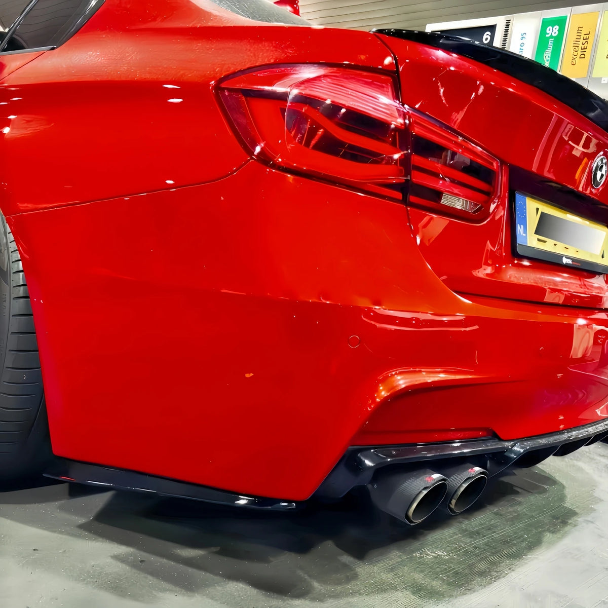 For BMW 3 Series M Pack Psm Gloss Rear Bumper Side Splitter F30