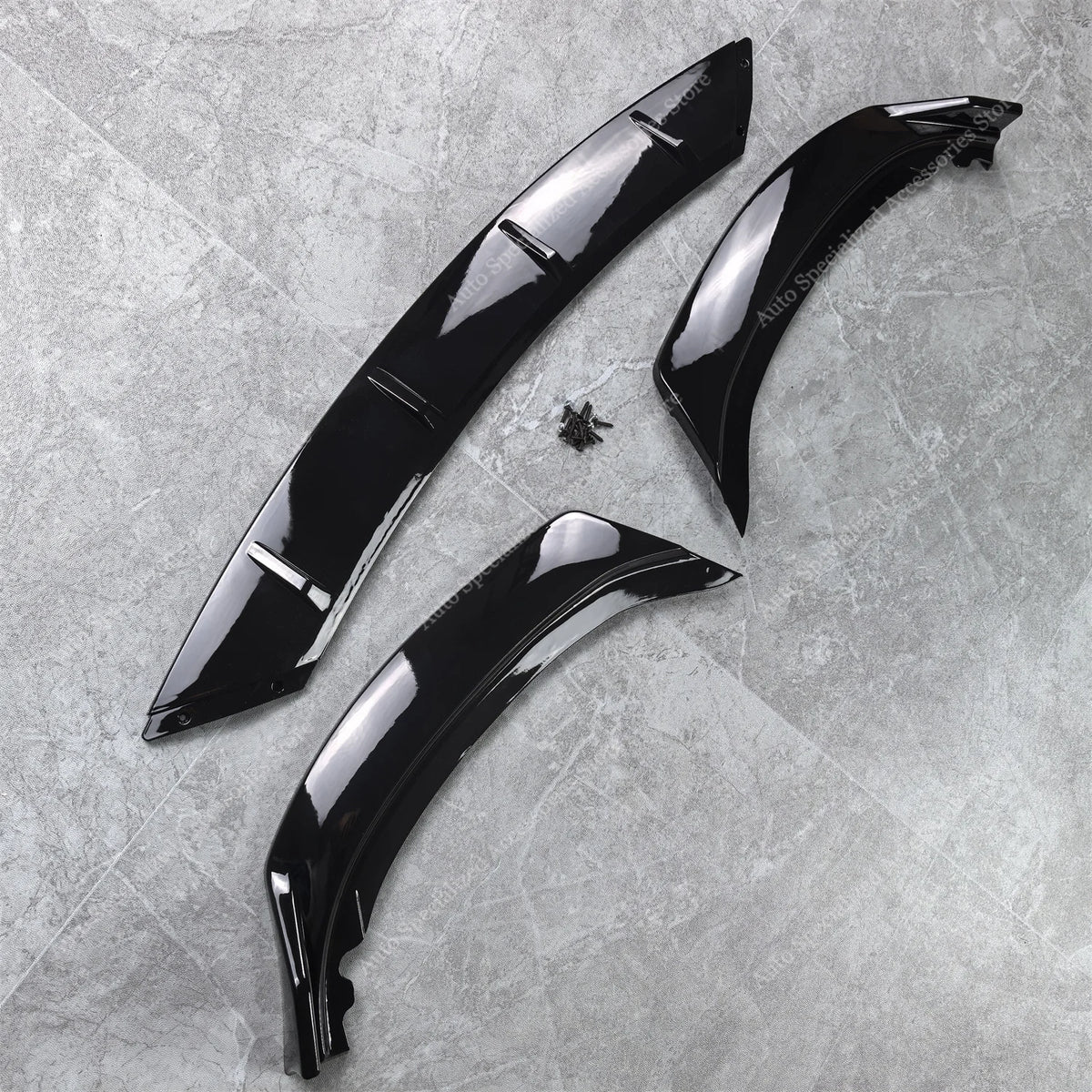 For BMW F30 F31 3PCS Front Bumper Splitter Lip Spoiler Diffuser