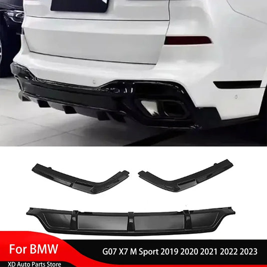 For BMW G07 X7 M Sport Rear Bumper Diffuser Lip 2019 2020 2021