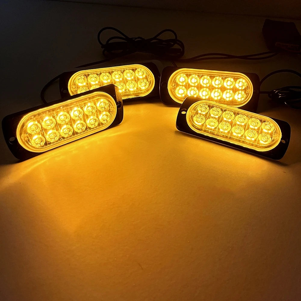 48LED Strobe Emergency Signal Warning 12-24v Wireless Remote