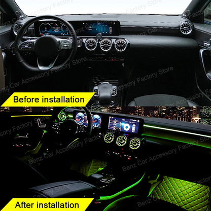 For Mercedes Benz W177 W118 W247 Colors Vents Ambient A B Cla