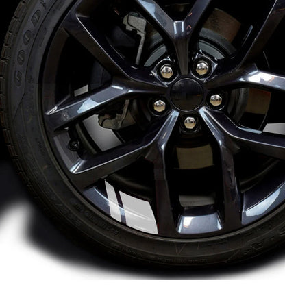 For Size 16" - 21" 6PCS Sticker Reflective Wheel Rim Vinyl