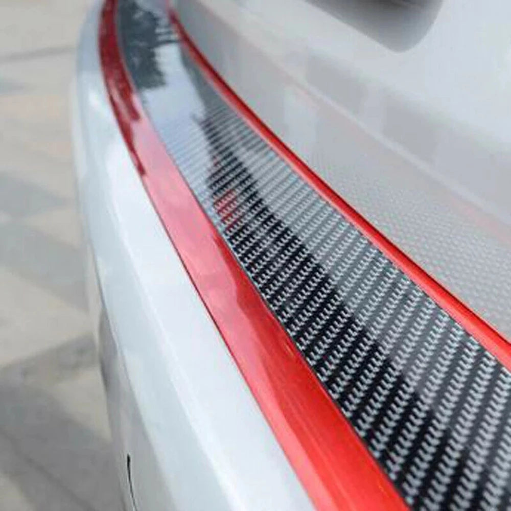 Stickers Anti Scratch Door Sill Protector Rubber Strip Carbon