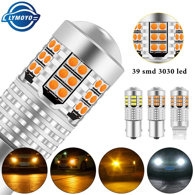 2PCS Canbus 1156 ba15s 7440 Bulb bau15s 12V 3030-39smd