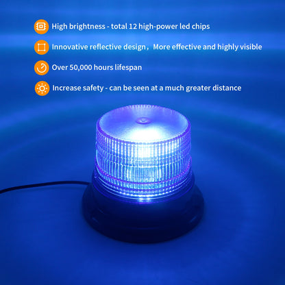 For Forklift Laikesi 12-24v Power Emergency Warning Flash Strobe