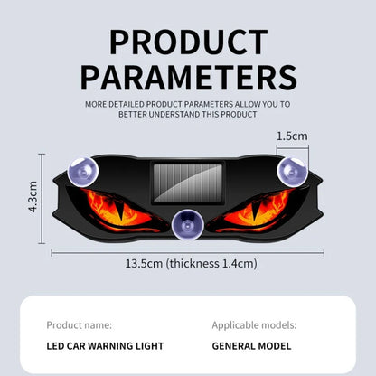 1PC Solar Devil S Eye Window Dynamic Mood Expression