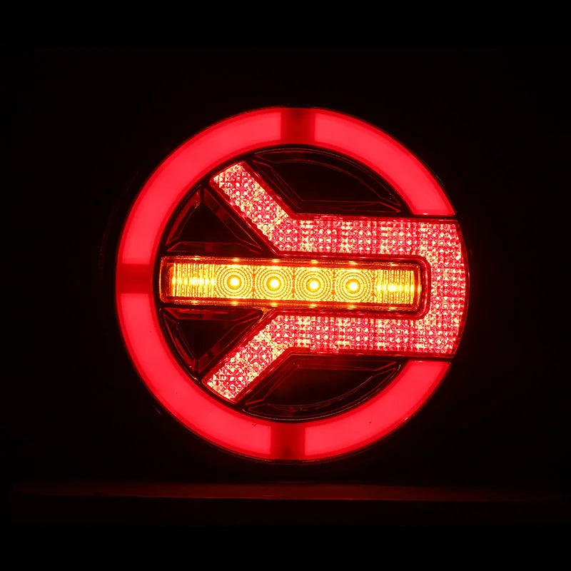 For Jeep Volvo Pickup Trailer 12V Offroad Truck Round Taillight