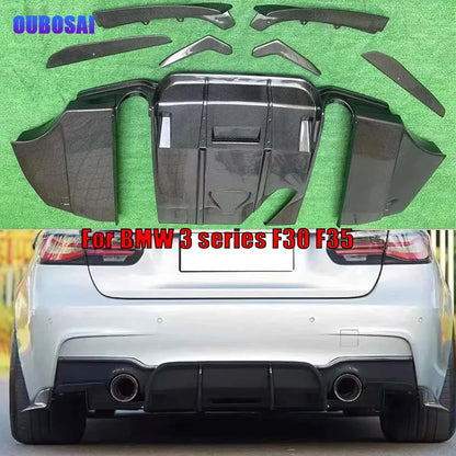 For BMW 3 Series F30 F35 2012-2018 Carbon Fiber Rear Bumper