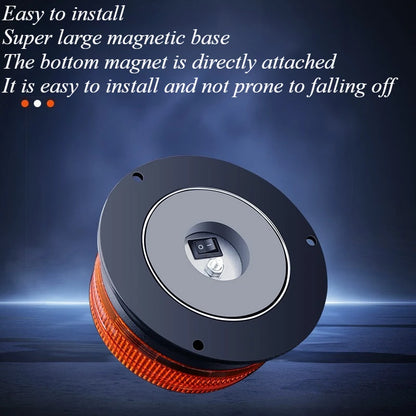 Cars Part Trucks Solar Powered Emergency Warning Strobe Beacon