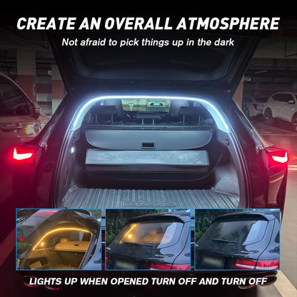 12V Rear Trunk Brighten Strip White 2M 4M Modified