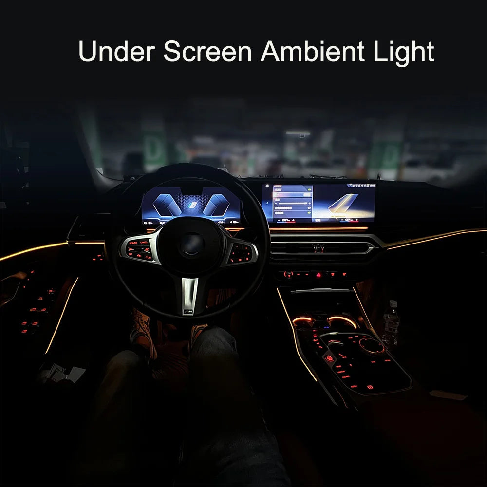 For BMW Curved Display X5 X6 Upgrade RGB Sync Ambient Lighting