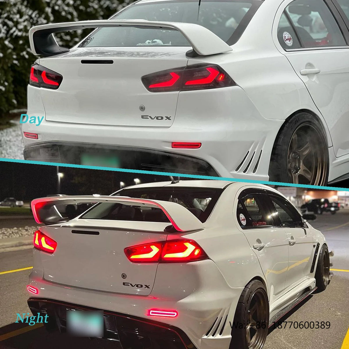 For Mitsubishi Lancer Evo X 2008-2017 Hcmotionz Tail Assembly