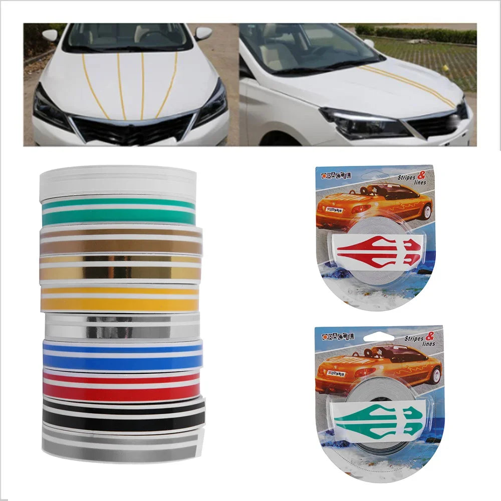 Roll Multicolor Striping Pin Stripe Steamline Double Line Tape