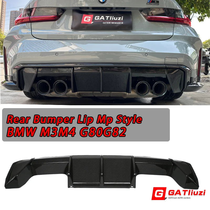 For BMW M3 G80 M4 G82 2021 2022 2023 Mp Real Carbon Fiber Rear