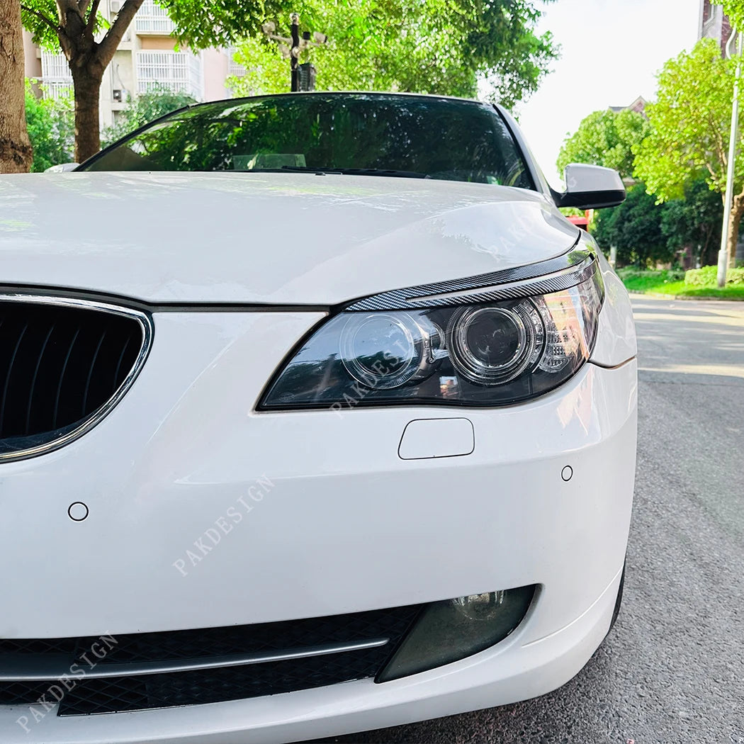 For BMW 5 Series E60 520I Front Headlight Eyelids Eyebrows Lids