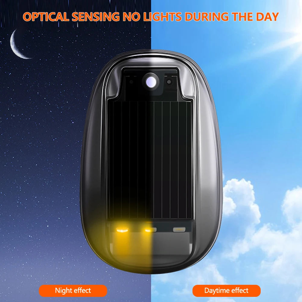 Roof RGB Solar Powered Flashing Strobe Remote Control