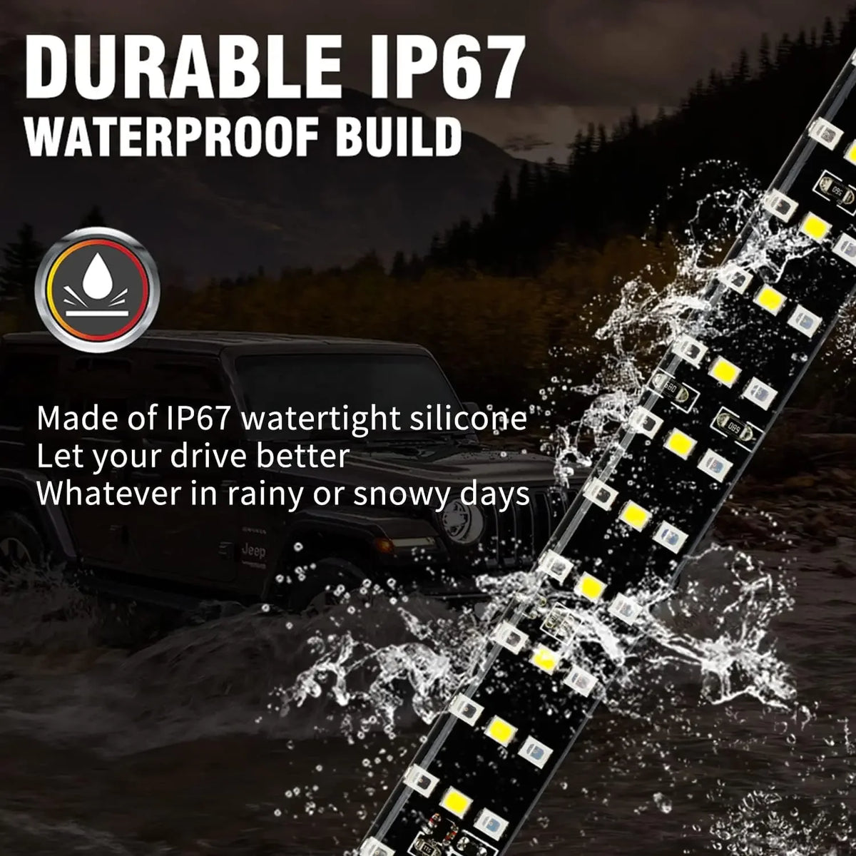 432LED 48 Inch Truck Tailgate Bar 12V Function Brake