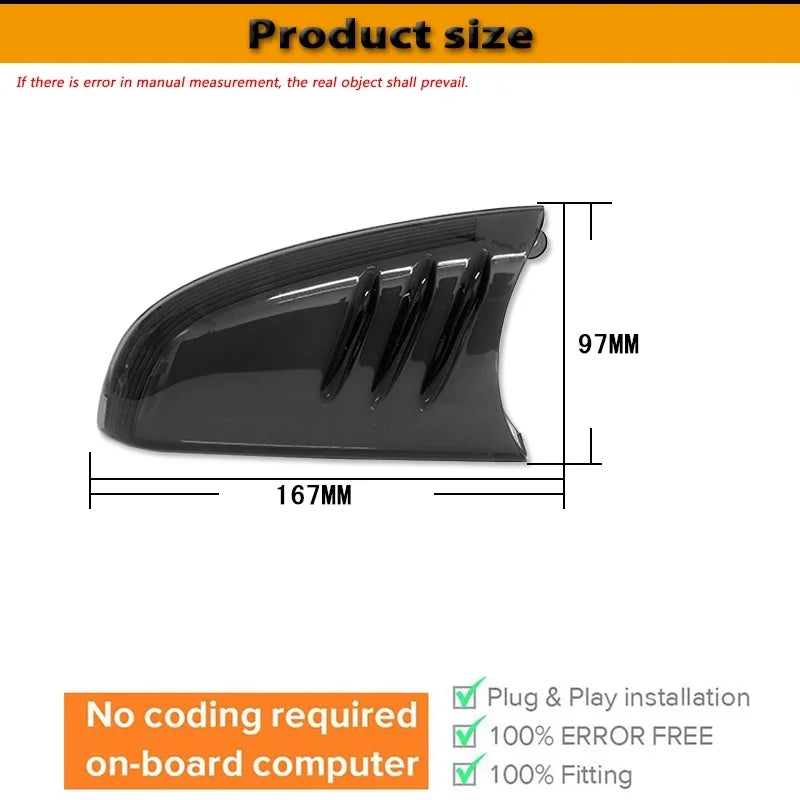 For GMC Envoy Oldsmobile Bravada Sequential Front Side Mirror