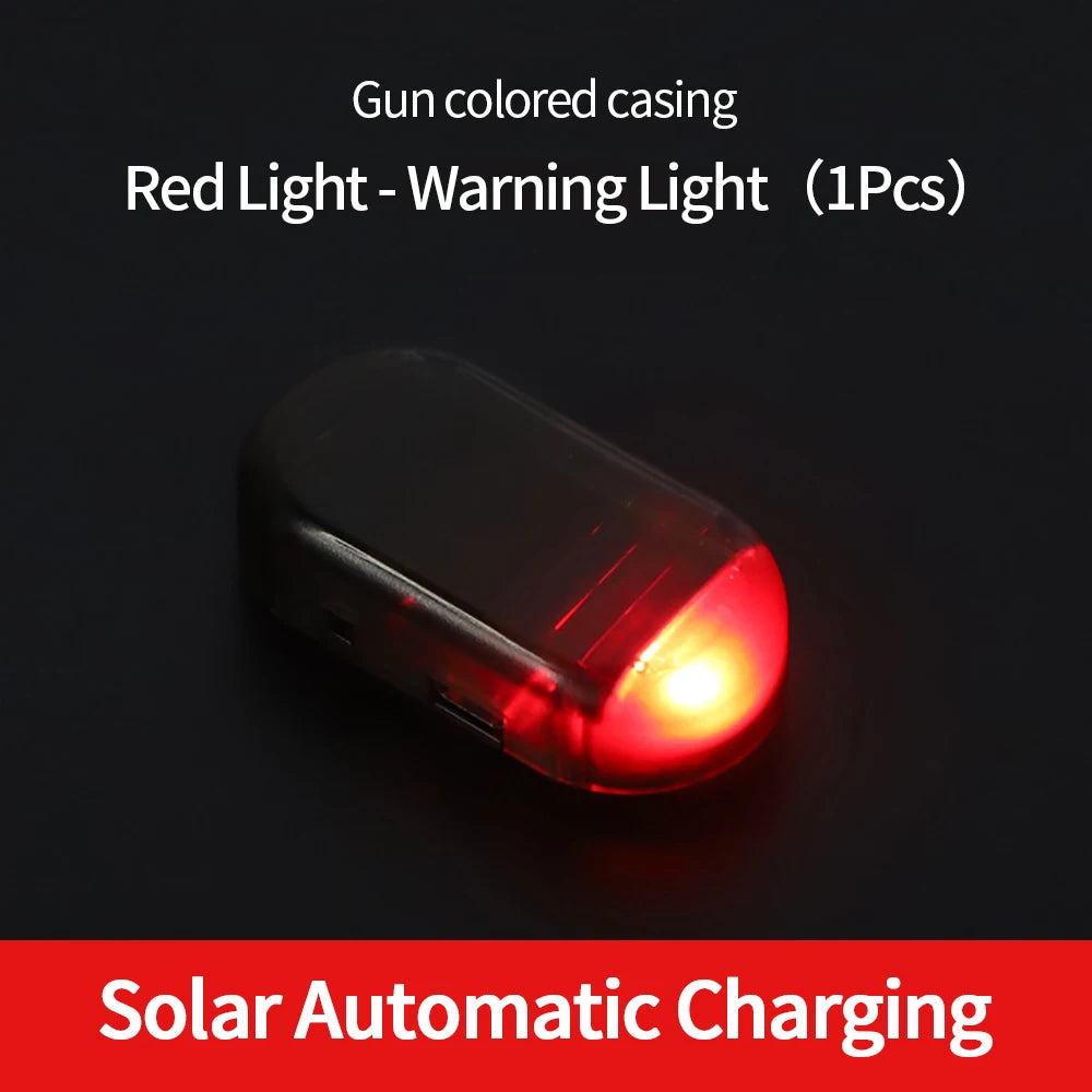 1PCS Fake Security Solar Powered Simulated Dummy Alarm Wireless