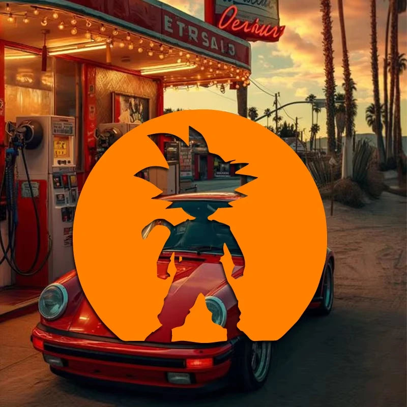 For Cartoon Lover Sticker Goku Stickers Creative Fashion Decal