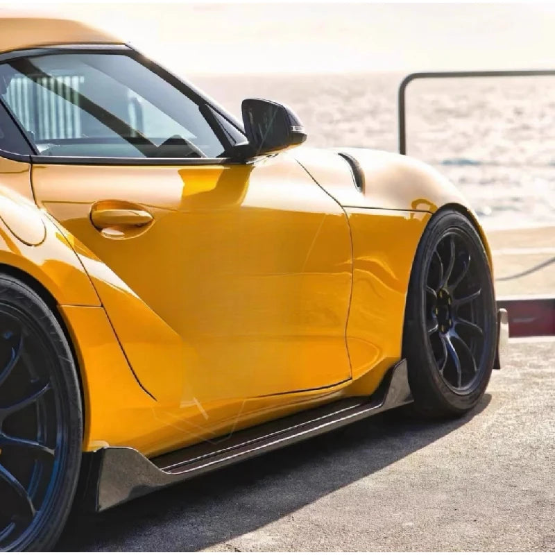 For Sports Coupe 2020 Carbon Fiber Rocker Winglet Side Skirt