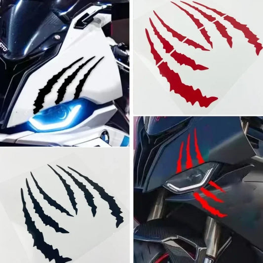 1pair Monster Claw Scratch Motorcycle Stickers Motorbike Fuel