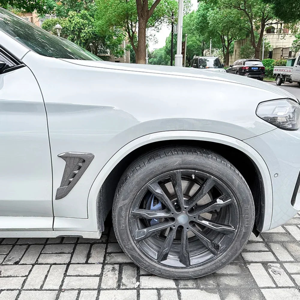 For BMW X3 X4 G01 G02 Side Fender Spoiler Wind Knife Gills Air