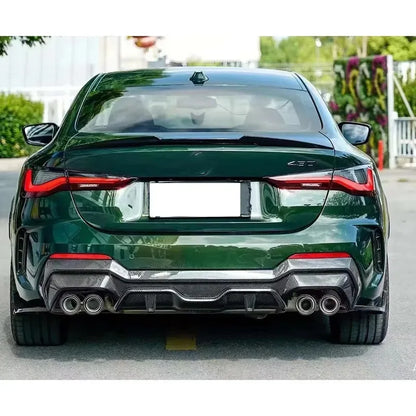 For BMW 4 Series G22 G23 Carbon Fiber Diffuser Rear Bumper